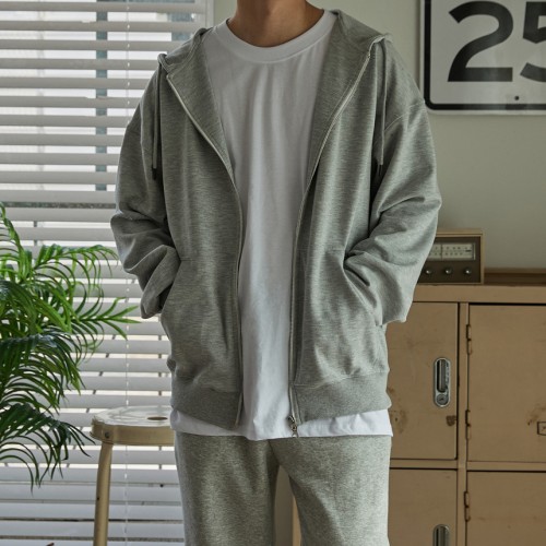 남자후드티 빅사이즈 무지 모자큰 오버핏 후드집업 맨투맨