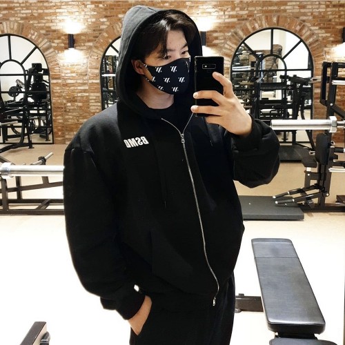 비스트모드 4컬러 기모 후드 헬스 오버핏 짐웨어 긴팔 티셔츠 BSMD