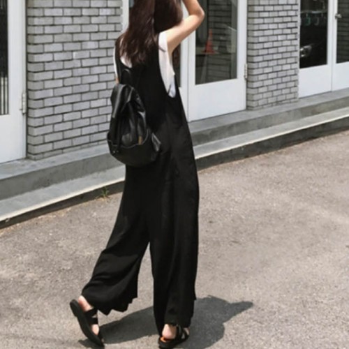 여성점프수트 여름 치마바지 와이드핏