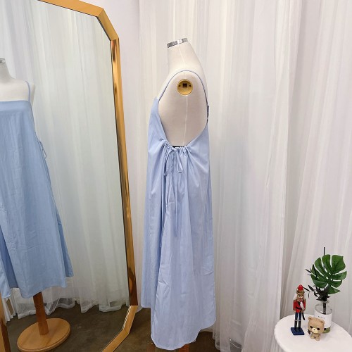 체형커버 바스락 옆셔링 멜빵 뷔스티에 롱원피스 77사이즈