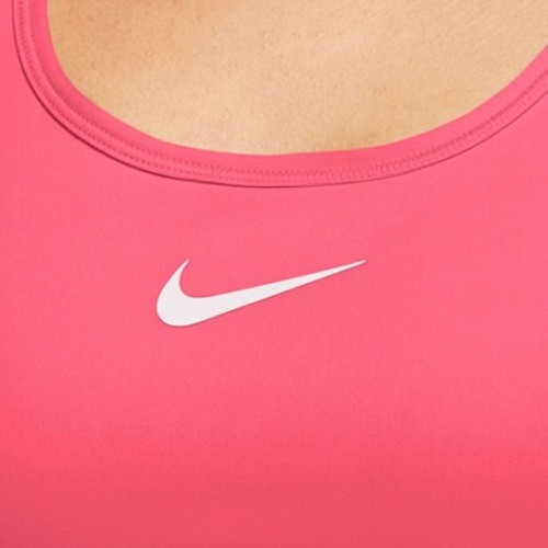 나이키 스포츠브라 스우시 브라탑 미디움서포트 코랄, S
