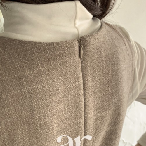 보카시 슬리브리스 원피스 op16249