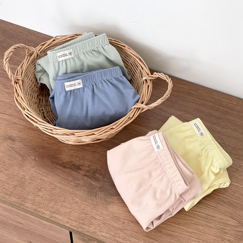 (4 SET) FTFL 여성 면 트렁크팬츠 여자 네모팬티 사각트렁크 홈웨어 반바지 윤슬 4종세트, 95, 4장