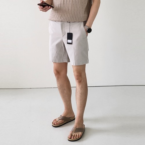 남자반바지 밴딩 스판 면바지 남자반바지슬랙스