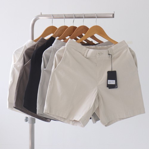 남자 반바지 빅사이즈 밴딩 스판 면 5부 반바지 남자바지