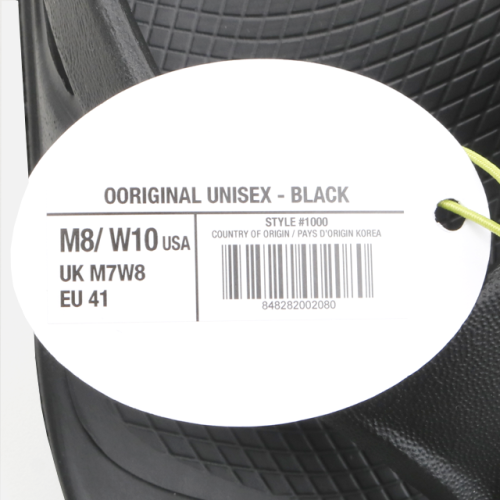 우포스 OORIGINAL 쪼리 슬리퍼 1000-BLK