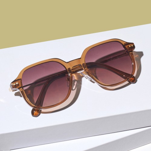 오버사이즈 데일리 사각 알큰 뿔테 보잉 틴트 자외선 차단 선글라스