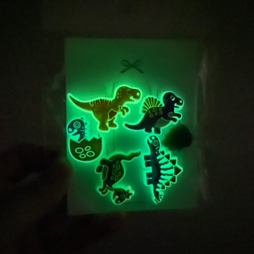 LED 지비츠 자동차 야광 공룡 자비츠 세트 남아 신발 지비추