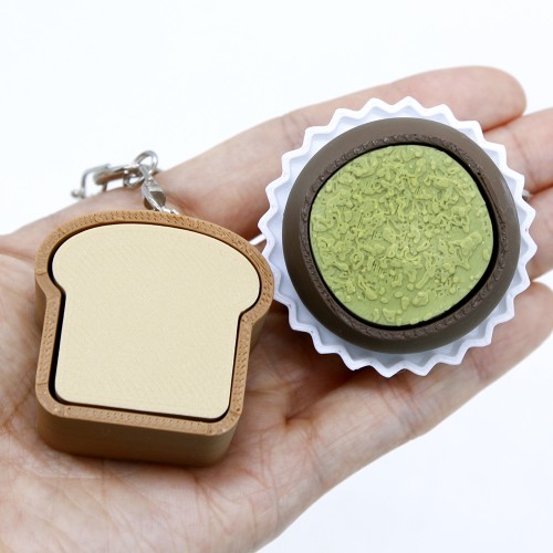 욤욤 클리커 두쫀쿠 연어초밥 토스트 푸딩 키링 키보드 키캡 키홀더 딸깍이 피젯토이