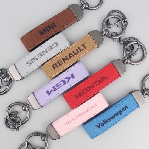 지엠지모터스 자동차 키링 키홀더 열쇠고리 번호판 차량번호 스웨이드 각인 잇츠마인