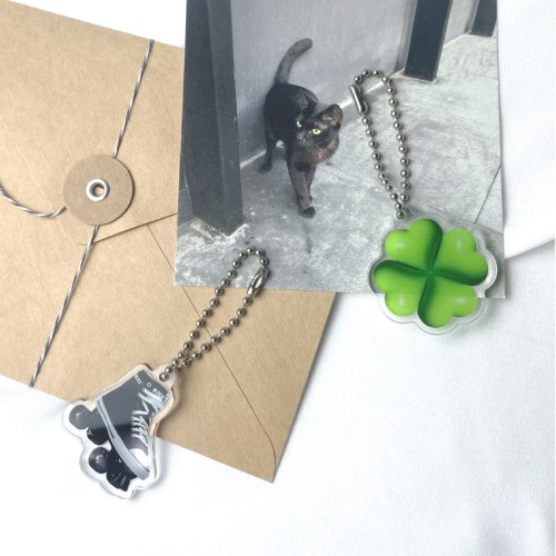 양면인쇄 아크릴 키링 주문 제작 사진 고양이 강아지 자유형 소량 대량 커스텀