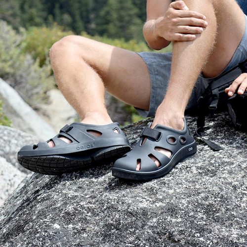 우포스 OOFOS OOcandOO 우캔두 리커버리 샌들 클로그 블랙