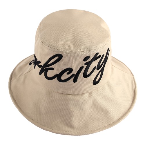 국내제작 Newyorkcity 로고 여성 벙거지모자 여자버킷햇 바캉스 휴가 여행모자