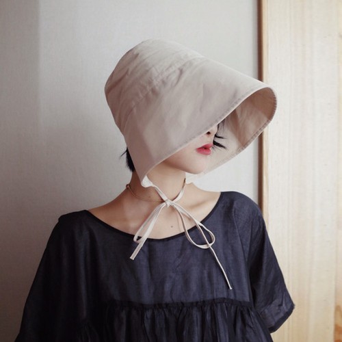 여성 보넷모자 린넨 보닛햇 여름 벙거지모자 버킷햇