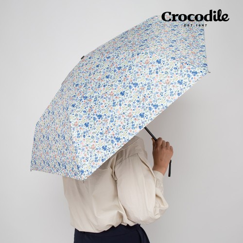 크로커다일 UV 자외선 차단 경량 플라워 3단 포인세티아 암막 양산 우양산 양우산