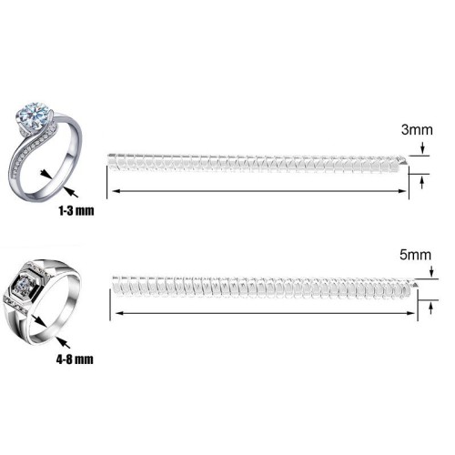 반지 사이즈 줄이기 실리콘 금반지 호수 수선 스프링 은반지 치수 조절 커플링 이너밴드