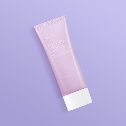 식물나라 뽀얀쌀 톤업 수분 선크림 100mL x 2개, SPF50+ PA++++